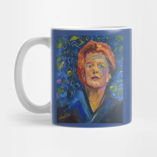 Margaret Thatcher colourful portrait Mug